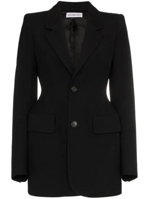 Hourglass single-breasted blazer | Farfetch (US)