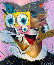 "It is Time" Pop Art Painting 57 x 48 in by John Paul Fauves2022