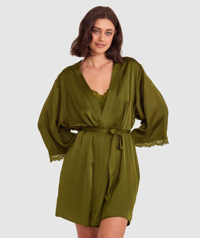 Bethany Short Wrap - Khaki | BRAS N THINGS 