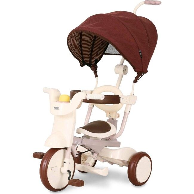 3-in-1 Folding Tricycle, Gentle White | Maisonette
