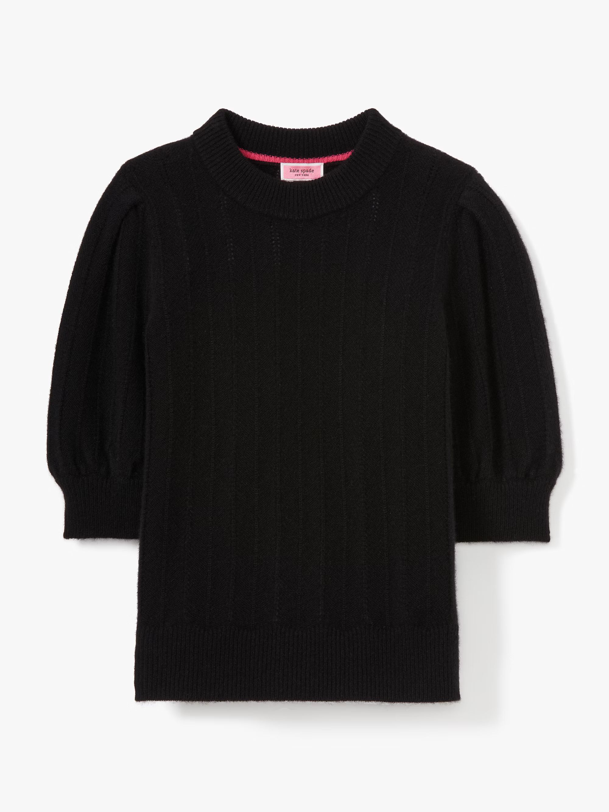 cashmere puff-sleeve sweater | Kate Spade (US)