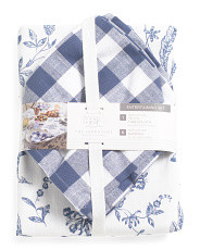 7pc Blair Bunnies Tablecloth And Gingham Napkins Set | Marshalls
