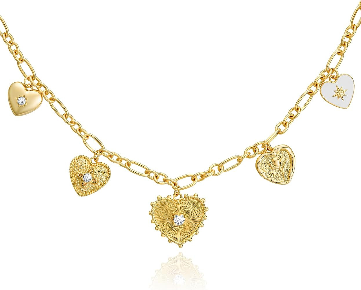 Cicy Bell 18K Gold Plated Chunky Necklace for Women | Amazon (US)