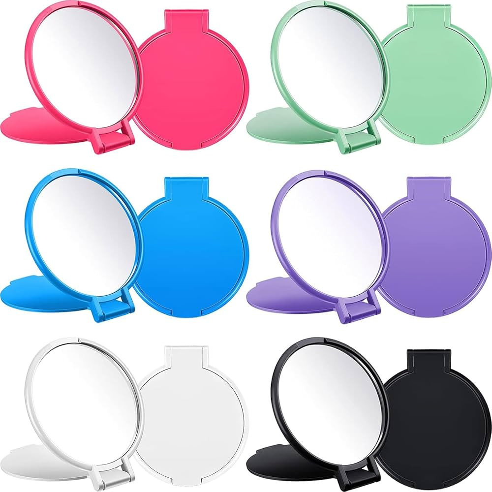 Jetec 12 Pieces Compact Mirrors Bulk Gifts Mini Vintage Pocket Mirrors for Purse Small Portable F... | Amazon (US)