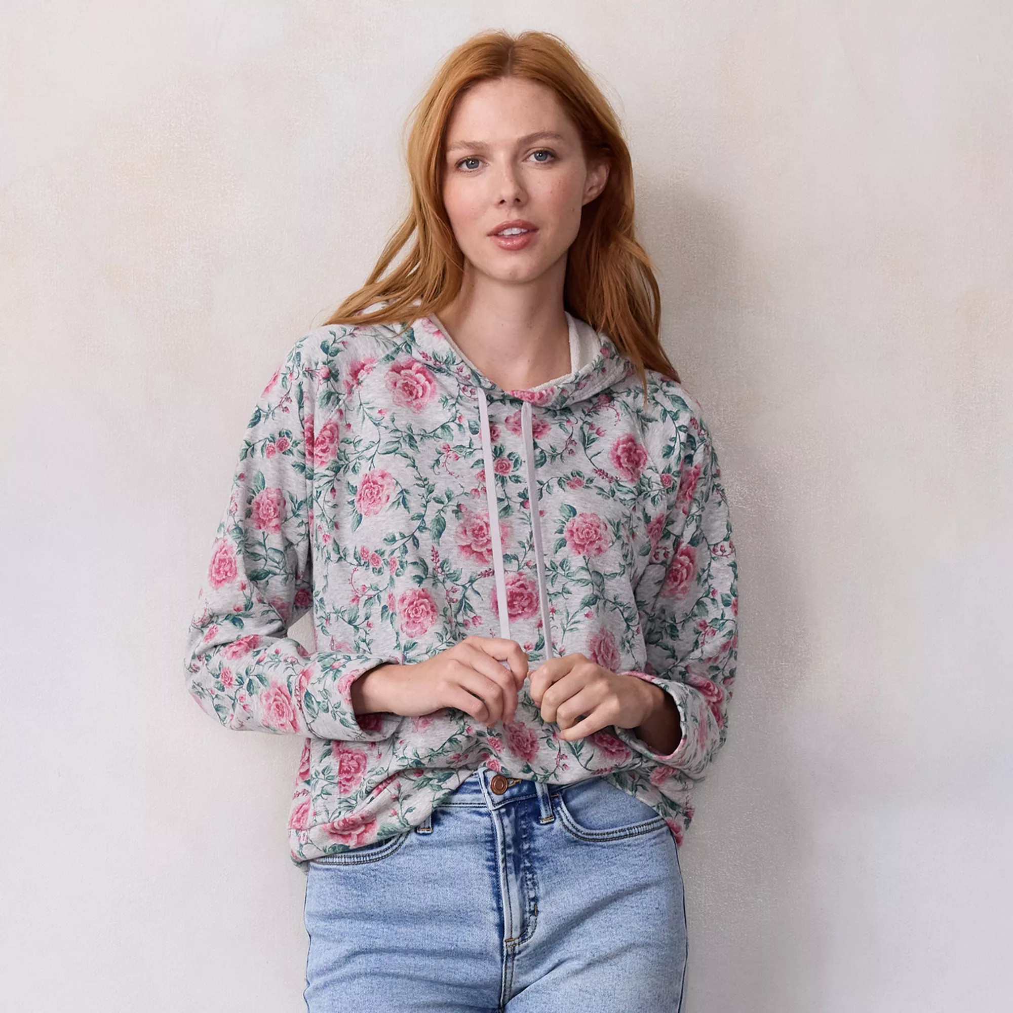 Women's LC Lauren Conrad Long Sleeve Hooded Sweatshirt | Kohl's