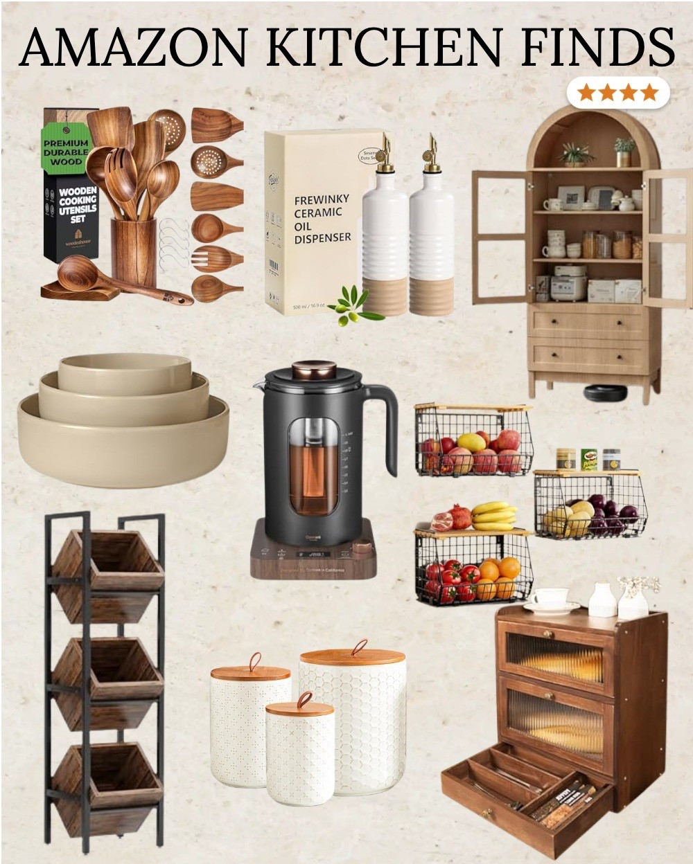 Level up your kitchen aesthetic with these viral, modern organic finds that are as functional as they are beautiful. ✨

#AmazonKitchen #KitchenFinds2026 #ModernOrganic #AmazonHome #CleanAesthetic #InteriorDesign #FoundItOnAmazon 


#LTKHome #LTKfoodie