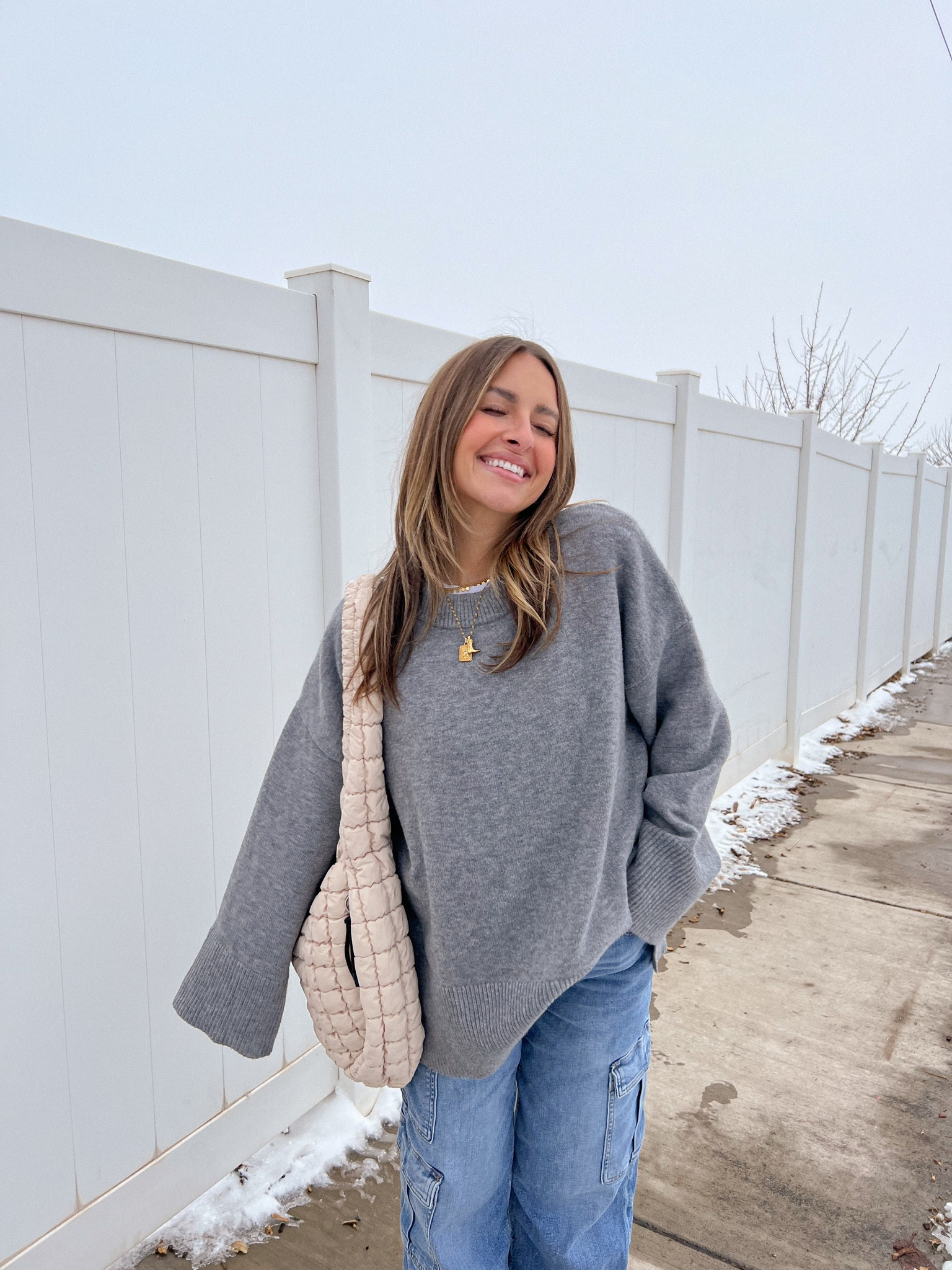 January ootd. What I’m wearing on this snowy Saturday. I’m 5’4 115 and in smalls in both tops + 0’s in the cargo pants, and shoes fit TTS!! Xoxo

#LTKfindsunder50 #LTKfindsunder100 #LTKshoecrush