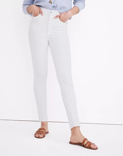 11" High-Rise Skinny Jeans in Pure White | Madewell