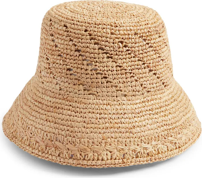 Woven Raffia Bucket Hat | Nordstrom