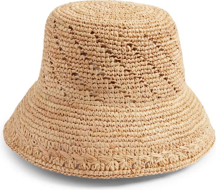 Nordstrom Woven Raffia Bucket Hat | Nordstrom | Nordstrom