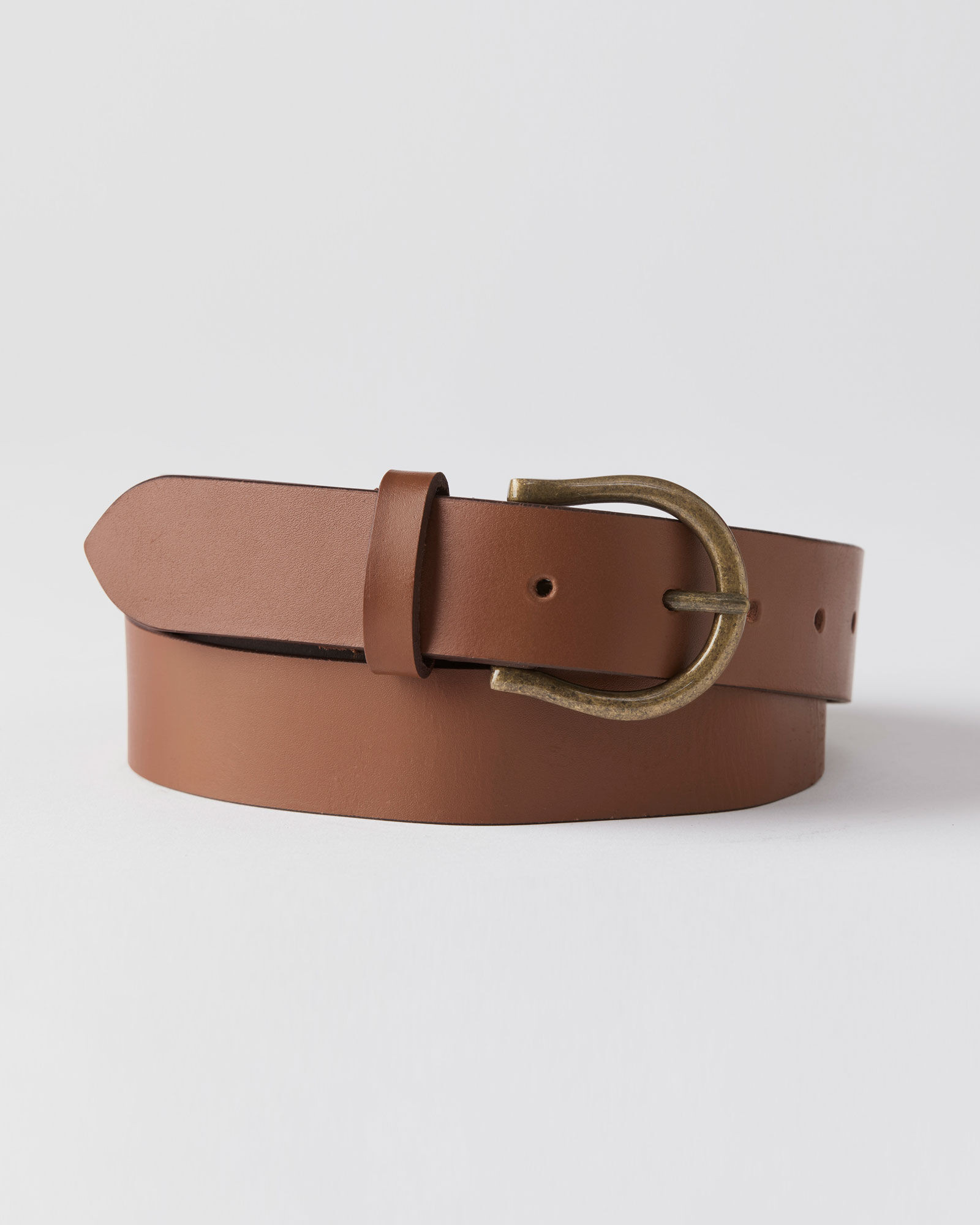 Grace Leather Belt - Tan, Brown | Cotton Traders (UK)