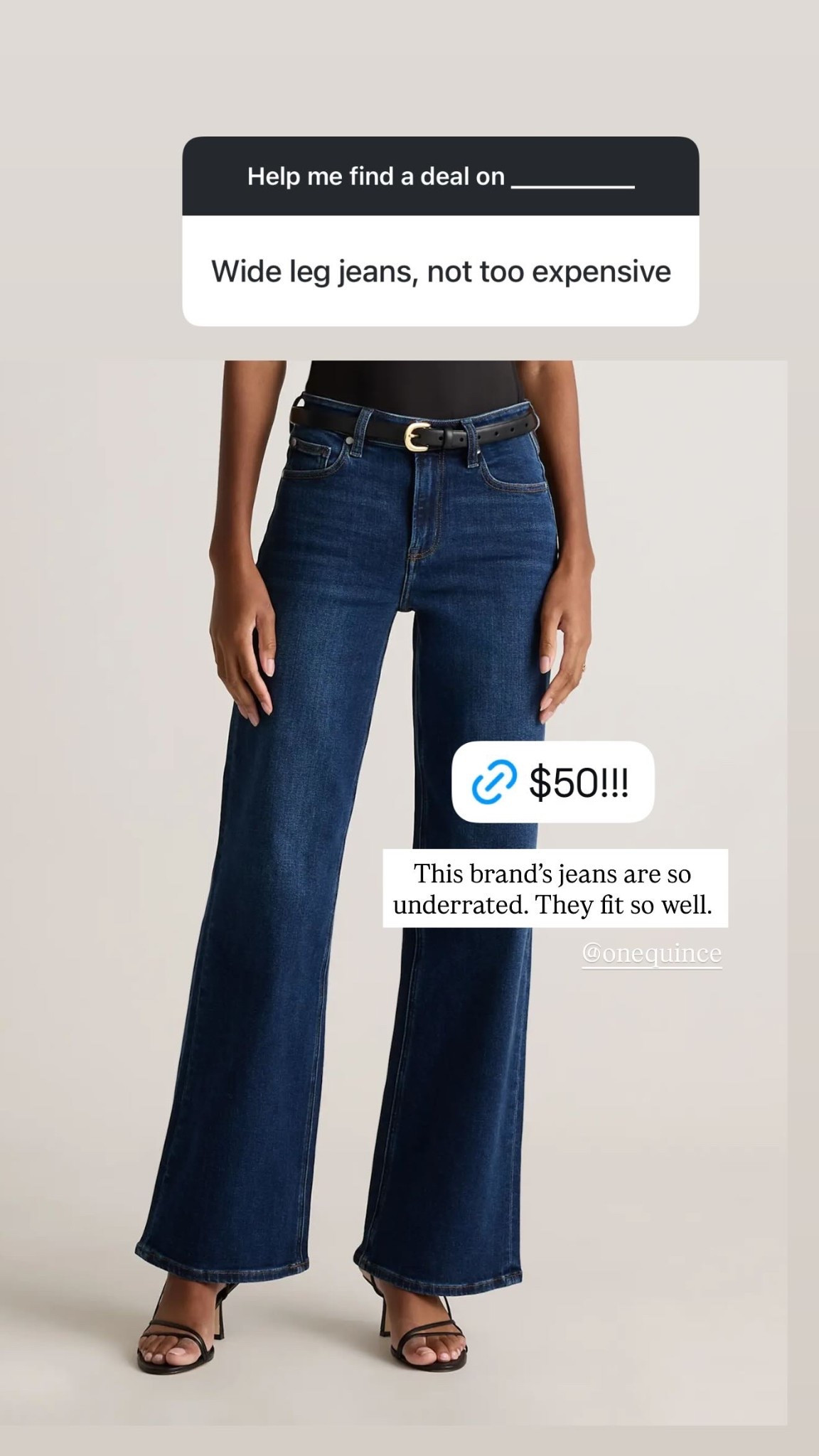 This brand’s jeans are so underrated. They fit so well.  @onequince

#LTKStyleTip