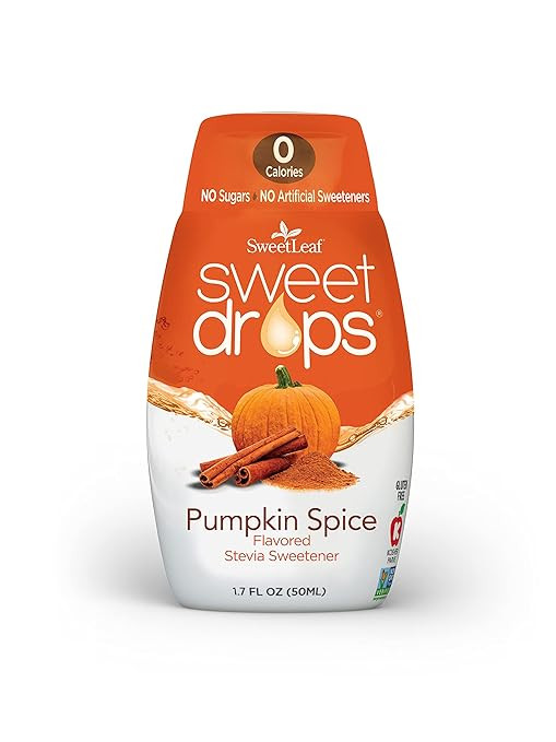 SweetLeaf Sweet Drops Pumpkin Spice Liquid Stevia Sweetener - Pumpkin Spice Stevia Liquid, Zero C... | Amazon (US)