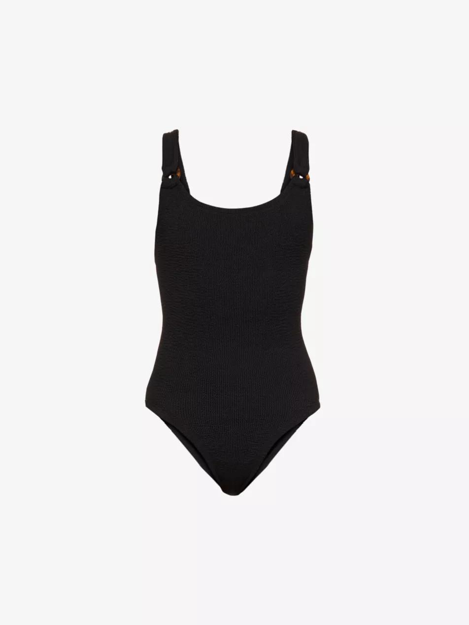 Domino scooped-back swimsuit | Selfridges