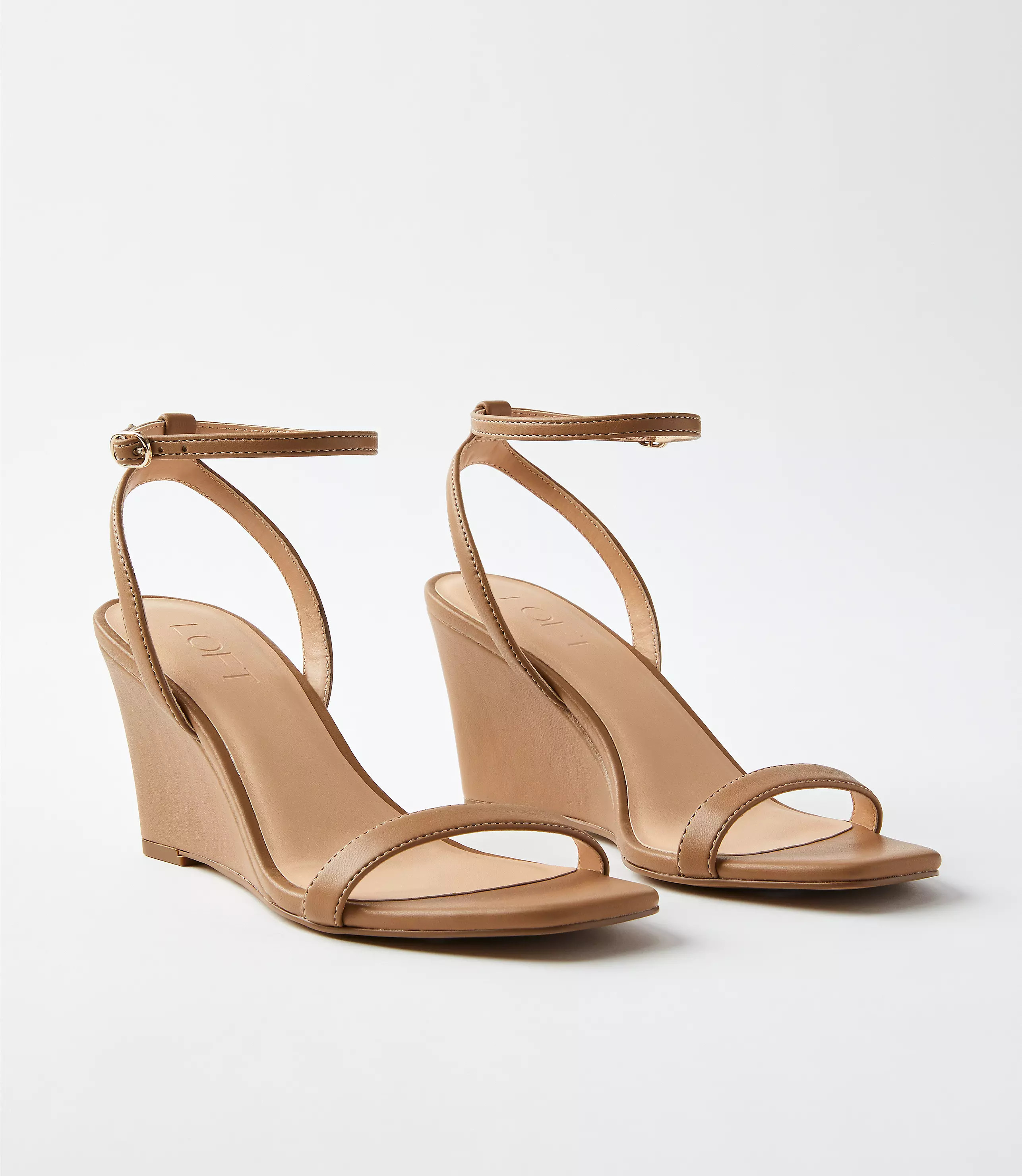 Modern Ankle Strap Wedge Heels | LOFT