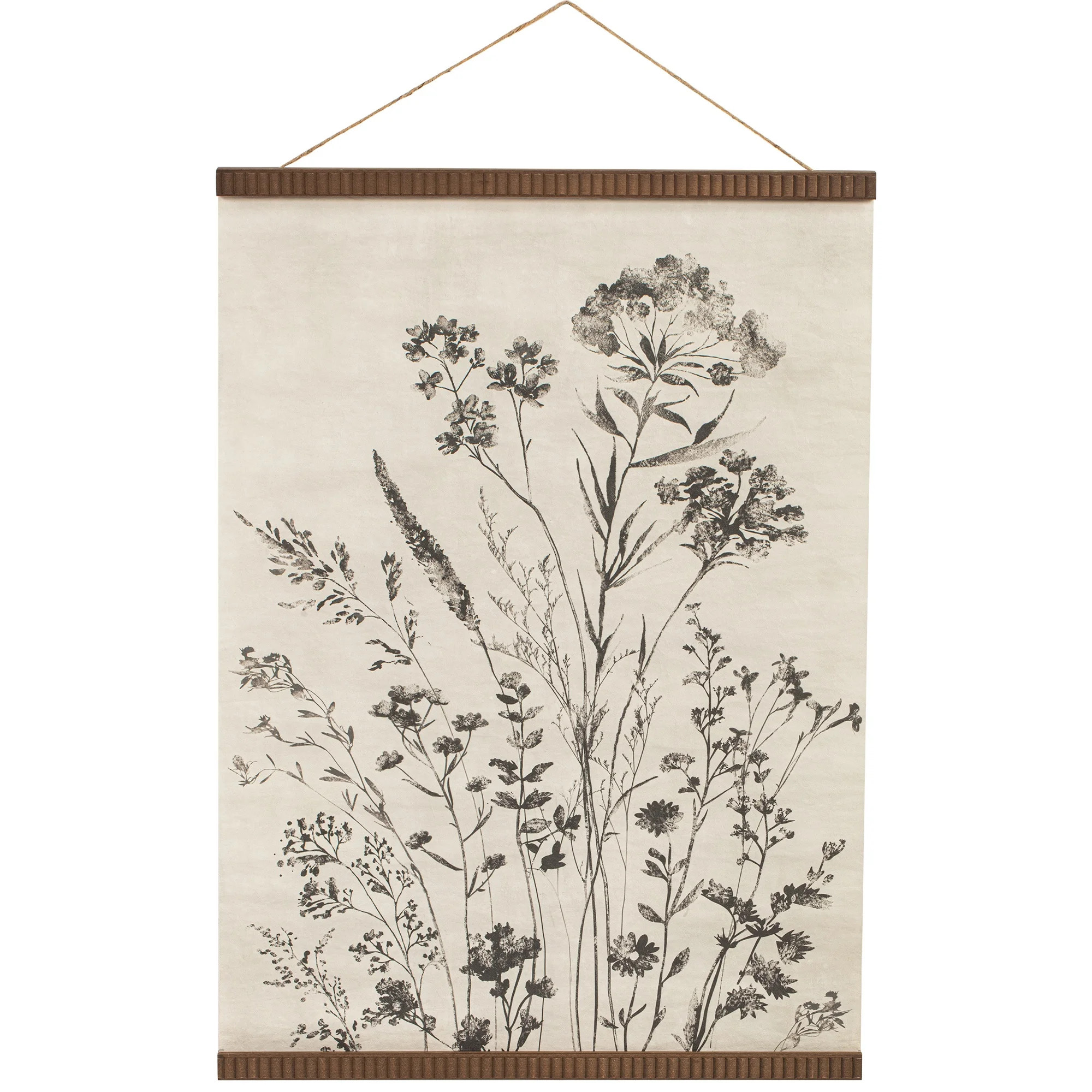 My Texas House Wild Botanicals B&W Banner Framed Art 24x34 | Walmart (US)