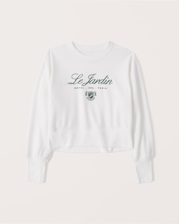 Tall Rib Wedge Graphic Crew Sweatshirt | Abercrombie & Fitch (US)