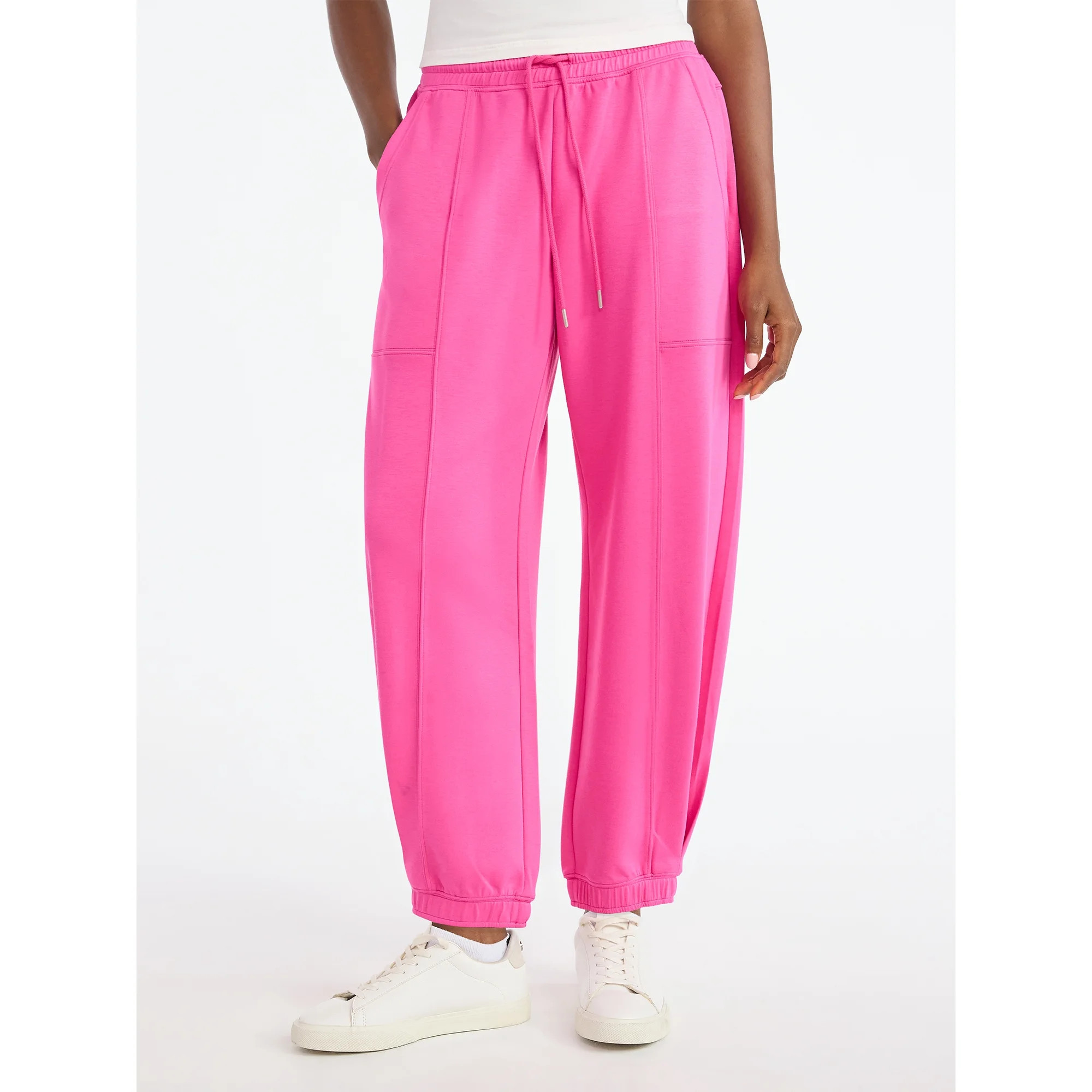 Scoop Women's and Women's Plus New Scubaknit Barrel Pants, Sizes XS-4X | Walmart (US)