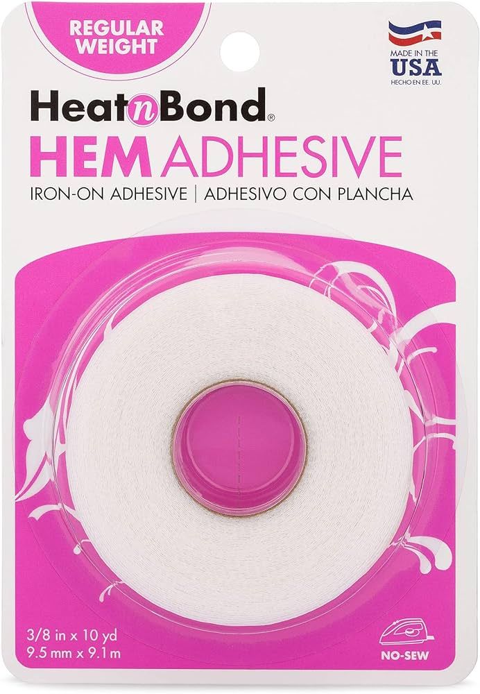 HeatnBond Hem Iron-On Adhesive, Regular Weight, White | Amazon (US)