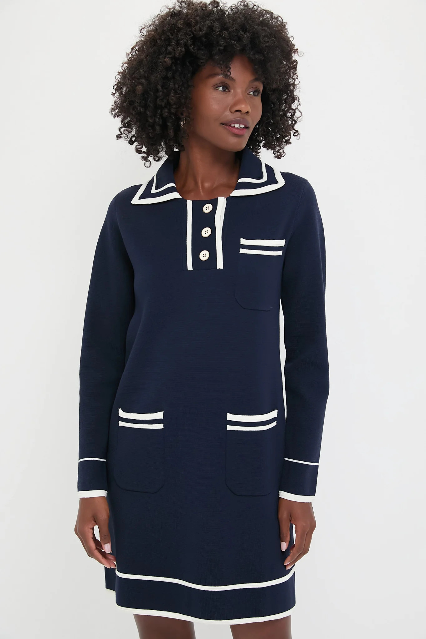 Navy Eleonora Dress | Tuckernuck (US)