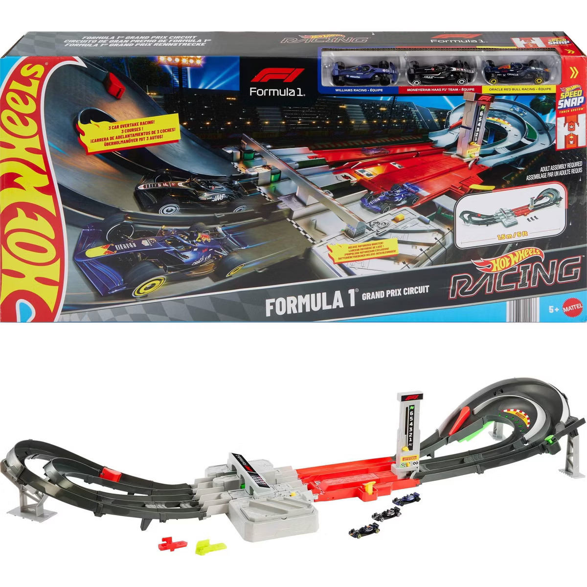 Hot Wheels Race Formula 1 Grand Prix Circuit Track 3pk 1:64 Scale Die-Cast Toy Cars | Target