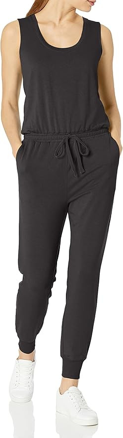 Amazon Essentials Women's Studio Terry Stretchy Jumpsuit for Exercise (Available in Plus Size) | Amazon (US)