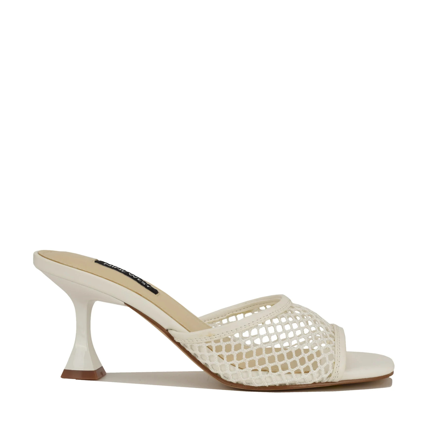 Women's Cabana Mesh Mule Sandals - White Mesh | Nine West | Nine West (US)