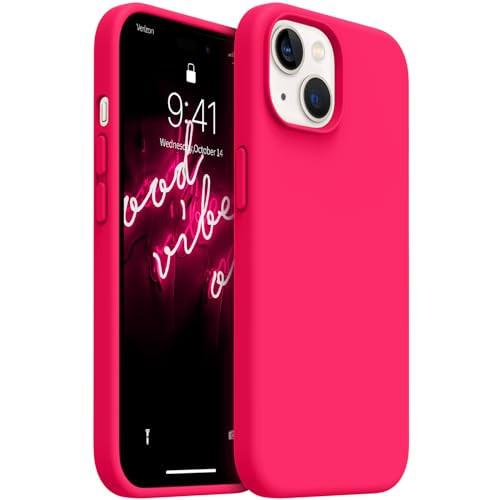 AOTESIER Compatible with iPhone 15 Case, Full Body Food-Grade Silicone Wear-Resistant, Anti-Drop Protection with Soft Anti-Scratch Microfiber Lining Phone Case for iPhone 15, 6.1 inch, Hot Pink | Amazon (US)