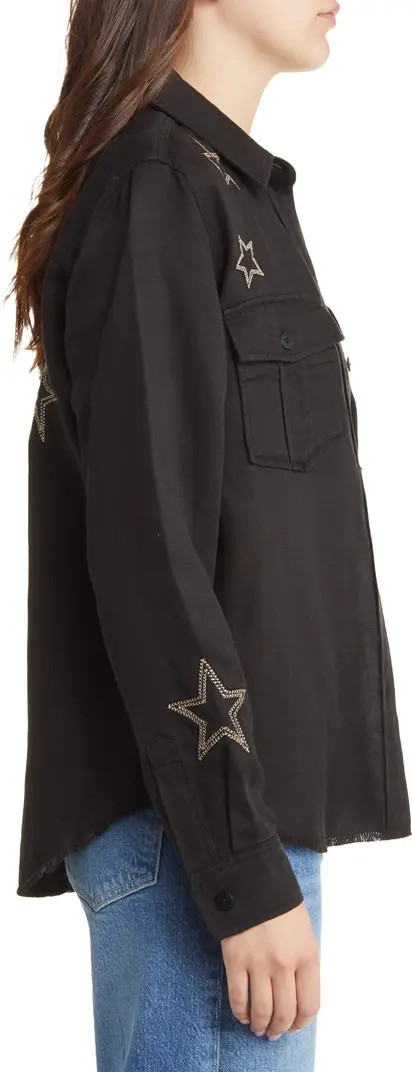 Loren Star Embroidered Twill Button-Up Shirt | Nordstrom