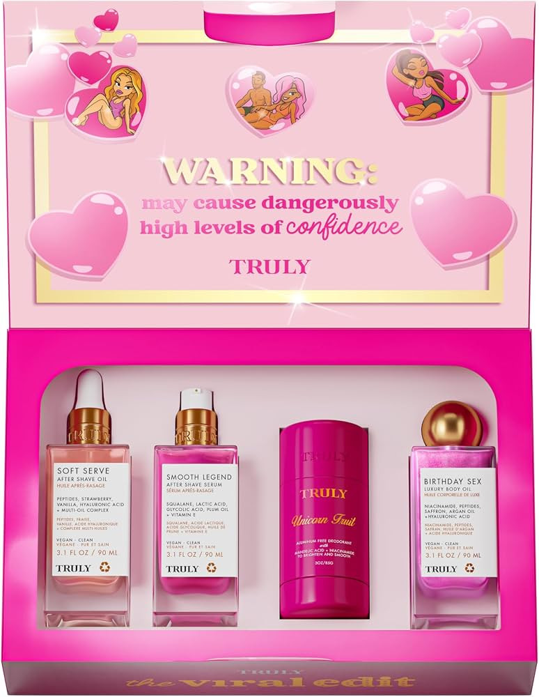 Truly Beauty The Viral Edit | TikTok Viral 4-Piece Glow & Hydration Set | Amazon (US)