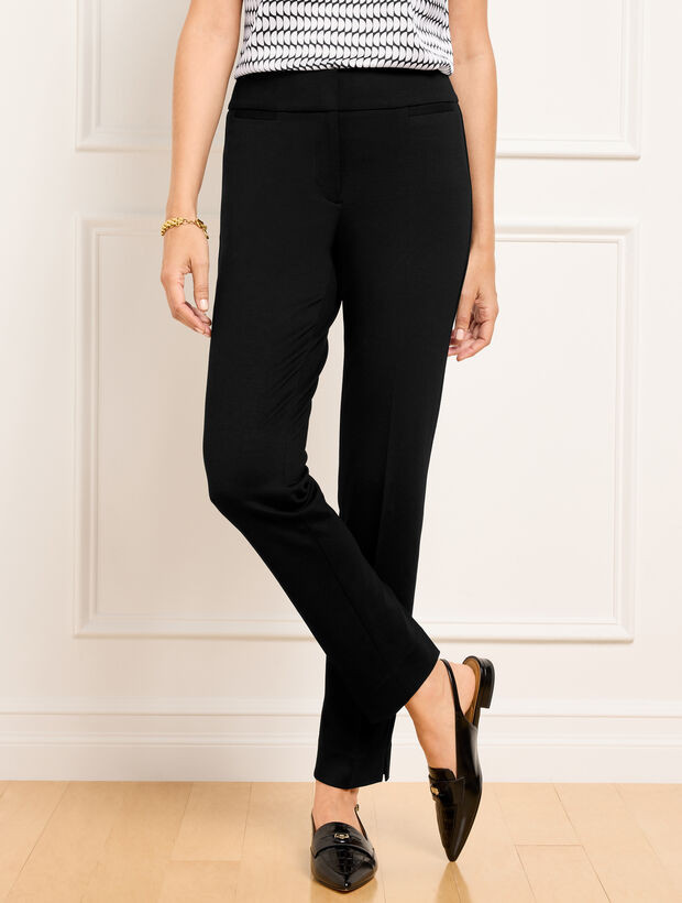 Luxe Ponte Tapered Leg Pants | Talbots