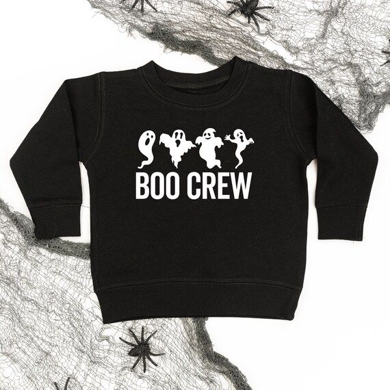 Boo Crew  Kids Halloween Shirt  Halloween Sweater for Kids  - Etsy | Etsy (US)