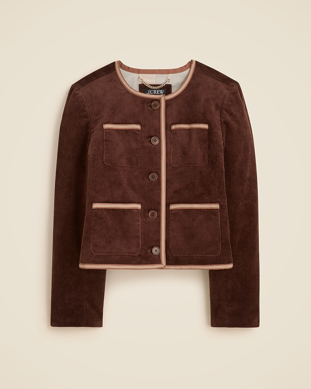 Patch-pocket lady jacket in stretch corduroy | J. Crew US