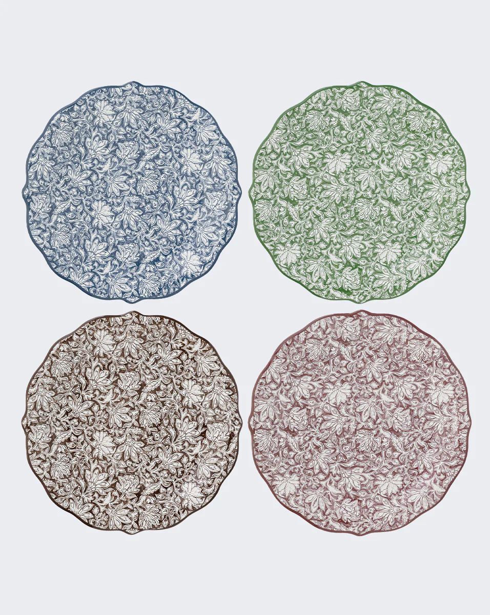 Bohemian Vine Party Plate (Set of 4) | Veronica Beard