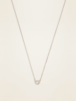 Gold-Toned Heart Pendant Necklace for Women | Old Navy (US)