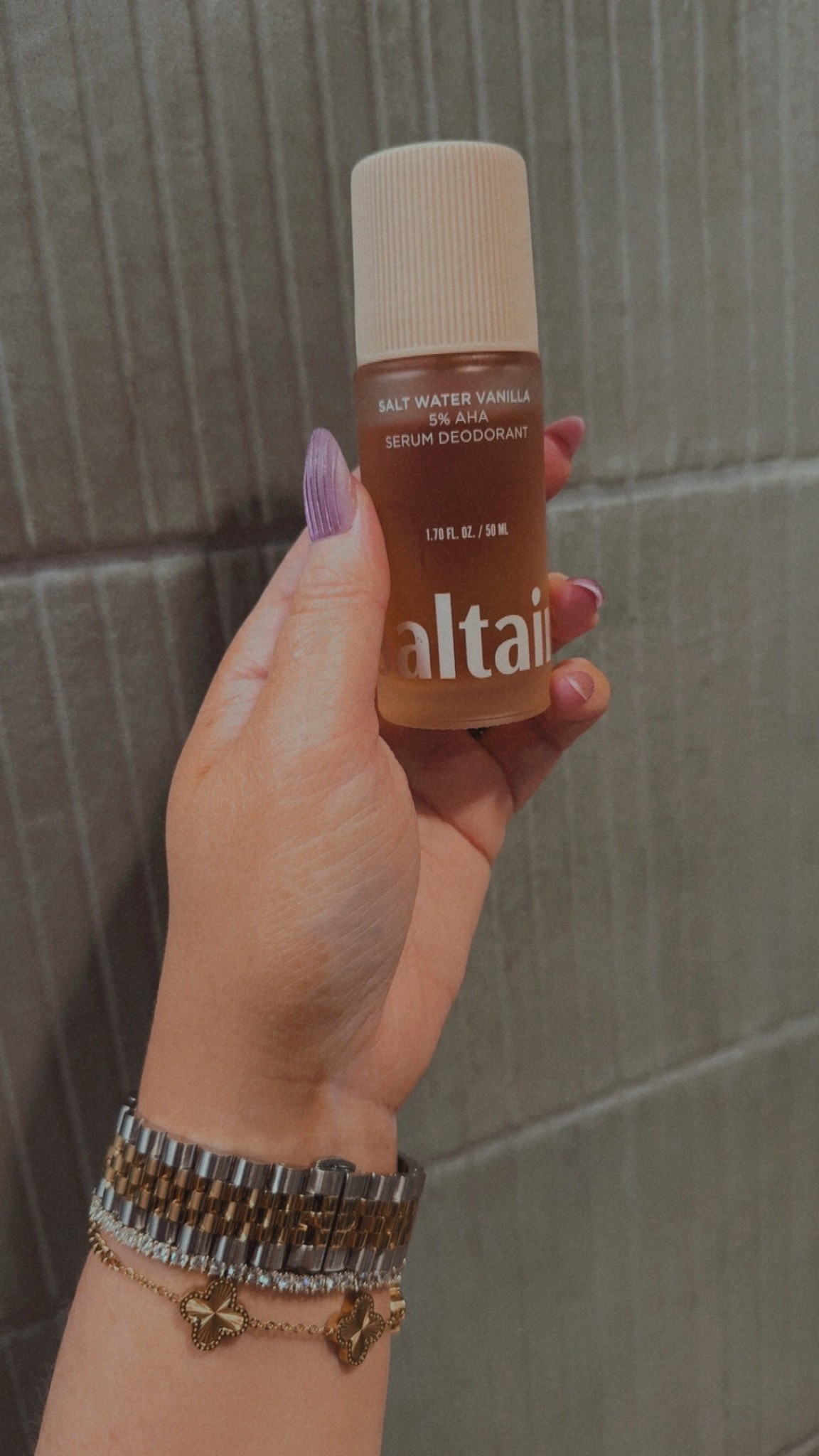 My everyday deodorant obsession ✨ The Saltair Salt Water Vanilla serum deodorant smells so good and feels more like skincare than anything else 🌿 It goes on smooth, never sticky, and keeps me feeling fresh all day while still being gentle on the skin. I love how it feels like a little self care step in my routine✨ natural deodorant ✨ | saltair deodorant | vanilla scent deodorant | serum deodorant | clean beauty deodorant | everyday body care | aluminum free deodorant | soft vanilla fragrance | skincare deodorant hybrid | fresh all day deodorant | gentle underarm care | non sticky deodorant | self care body routine | clean girl essentials | daily hygiene routine | hydrating deodorant formula | body care staple | subtle vanilla scent | luxury deodorant feel | smooth application deodorant

#LTKBeauty #LTKTravel #LTKmorningroutine