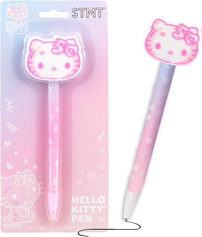 Hello Kitty 50th Anniversary Pink Novelty Pen by STMT, Limited Edition Hello Kitty Pen, Cute Scho... | Amazon (US)