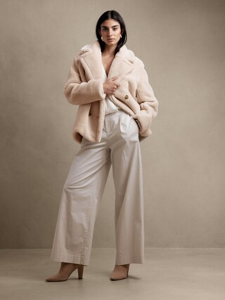 Faux Fur Coat | Banana Republic Factory