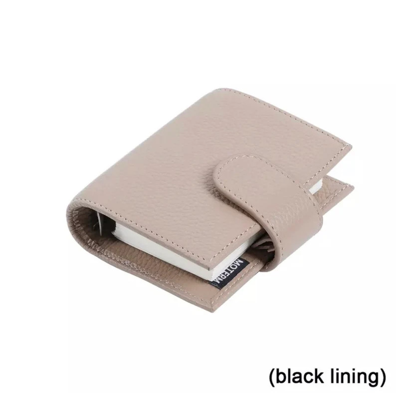 Moterm A9 regular taupe Real genuine Pebbled leather|Journal Planner|notebook Binder| 3 rings| Di... | Etsy (US)