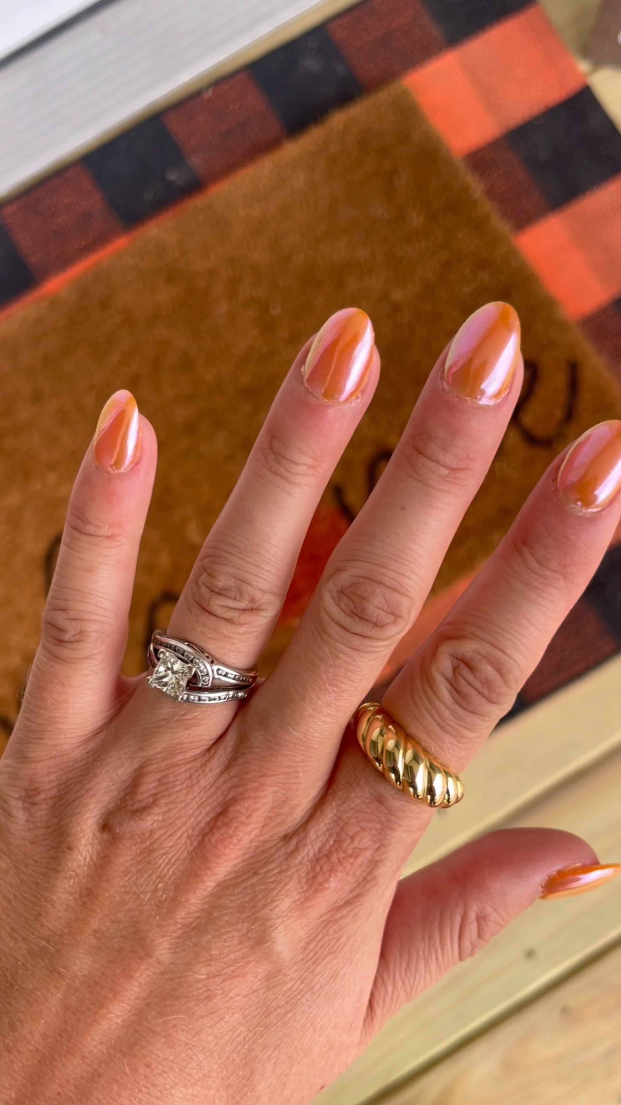 Orange chrome nails for fall 🎃🧡

#LTKFindsUnder50 #LTKSeasonal #LTKVideo