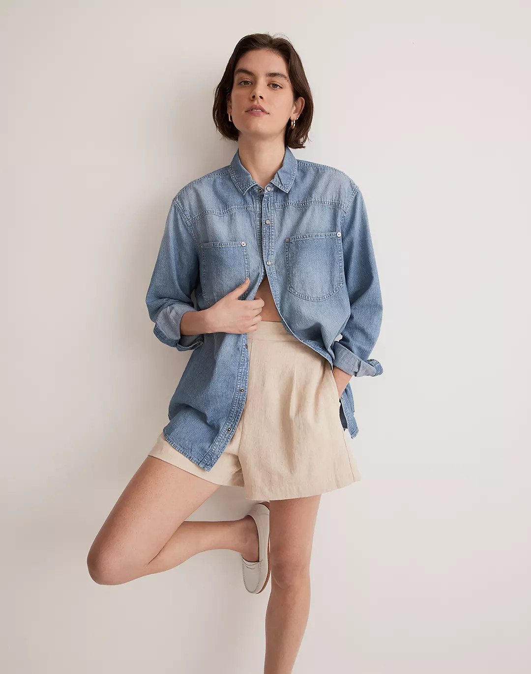 Denim Western Button-Down Shirt | Madewell