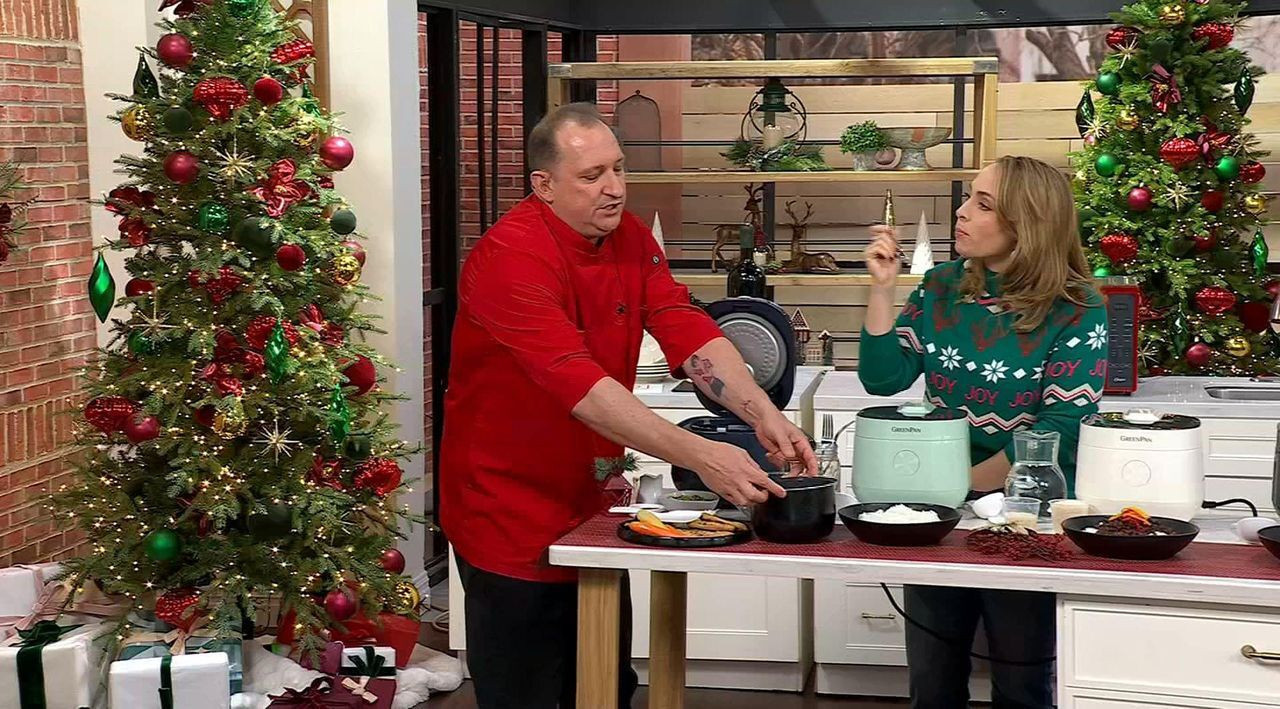 GreenPan Fuzzy Logic Carb Reducing 8 Cup Rice Cooker & Tools - QVC.com | QVC