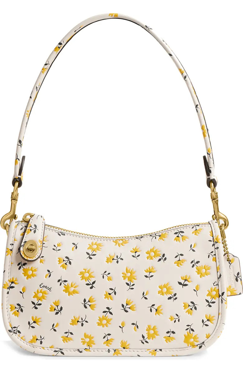 COACH Floral Leather Shoulder Bag | Nordstrom | Nordstrom