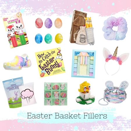 Easter basket fillers
Scrunchies, jump rope, chalk,crocs, lipsmackers, tic tac toe, cotton candy, easter fashion, purse

Follow my shop @lovedbuyjenn on the @shop.LTK app to shop this post and get my exclusive app-only content!

#liketkit #LTKSeasonal #LTKkids #LTKfamily

#LTKfindsunder50 #LTKsalealert
