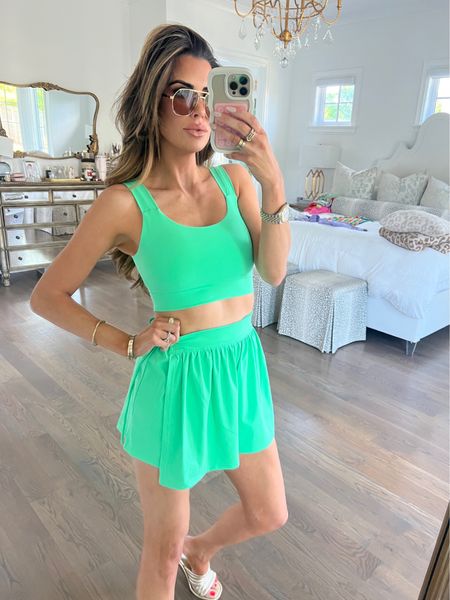 *USE CODE 20EMILY for 20% off!!* Wearing a size small in top and skirt! 

@pinklily #pinklily #pinklilypartner 

Matching set, tennis skirt, sports bra, summer set, athleisure, pink lily, pickle ball outfit, casual outfit, Emily Ann Gemma 

#LTKstyletip #LTKfindsunder50