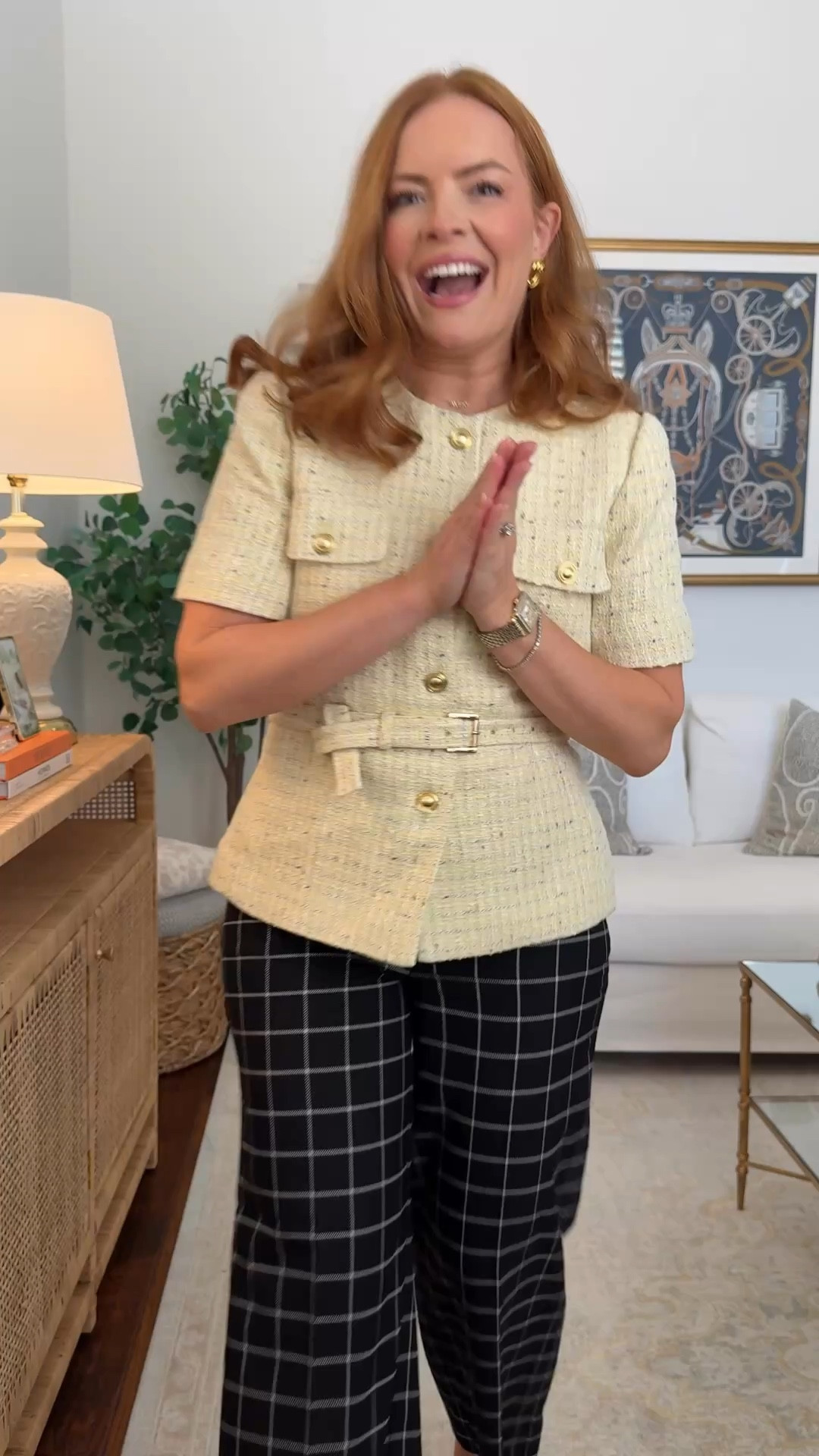 When you need to look like you mean business ☕️ Ann Taylor work outfit!

Fit & sizing: Jacket runs slightly boxy—size down if between sizes. Pants are true to size, high-rise, and hit right at the ankle with a straight leg.

Ideal for leadership meetings or more formal office days.

#LTKmomlife #LTKootd #LTKWorkwear