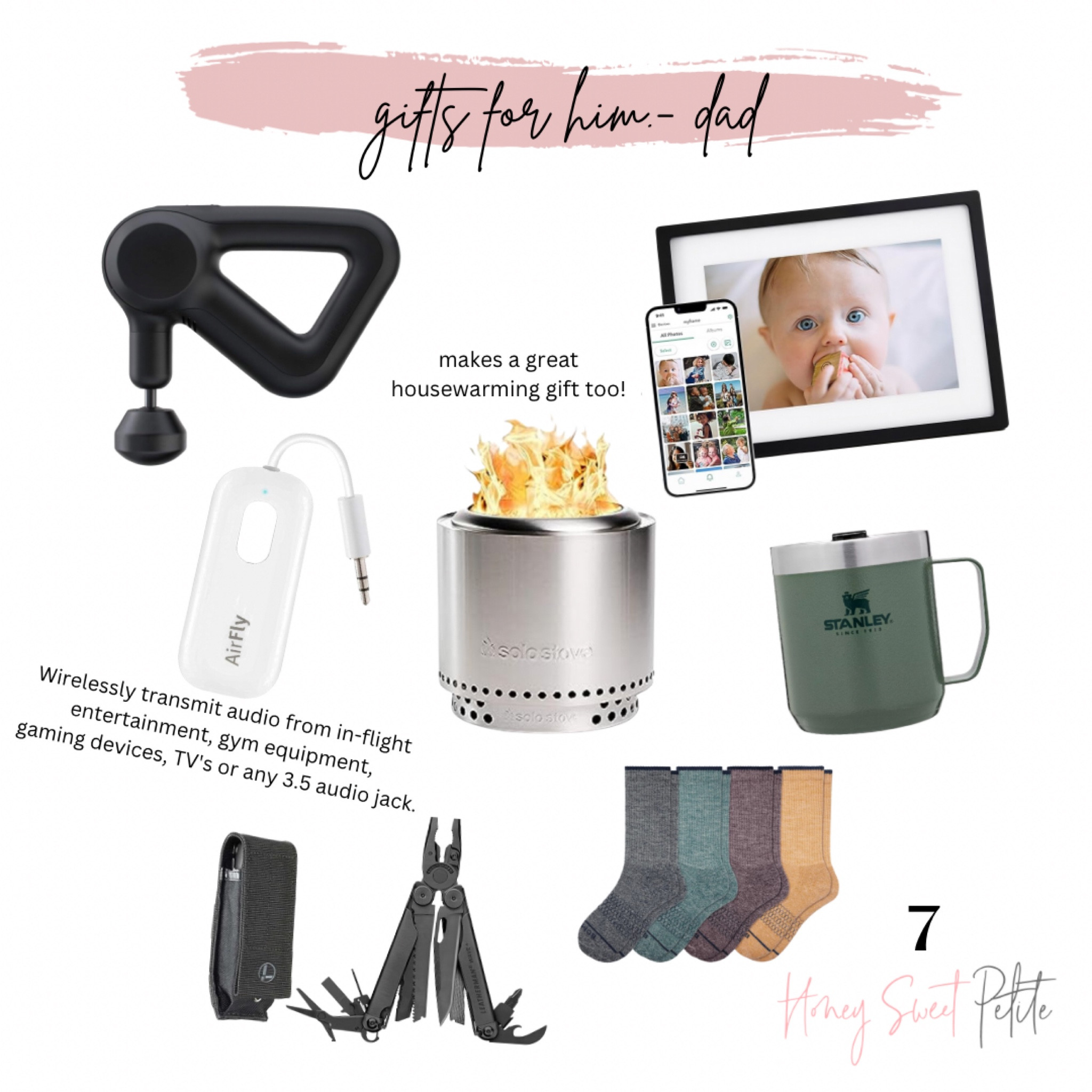 Gift guide for dad! 

Christmas 
Gift guide 
Massage gun 
Holiday 
Gifts for him 

#LTKHoliday #LTKmens #LTKGiftGuide