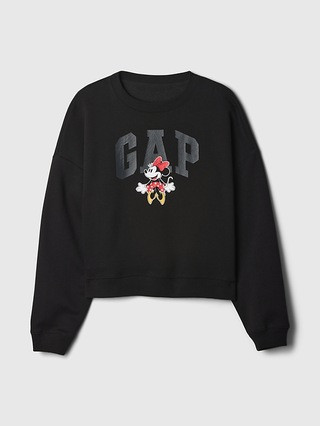 Gap × Disney Oversized Minnie Mouse Logo Sweatshirt | Gap Factory