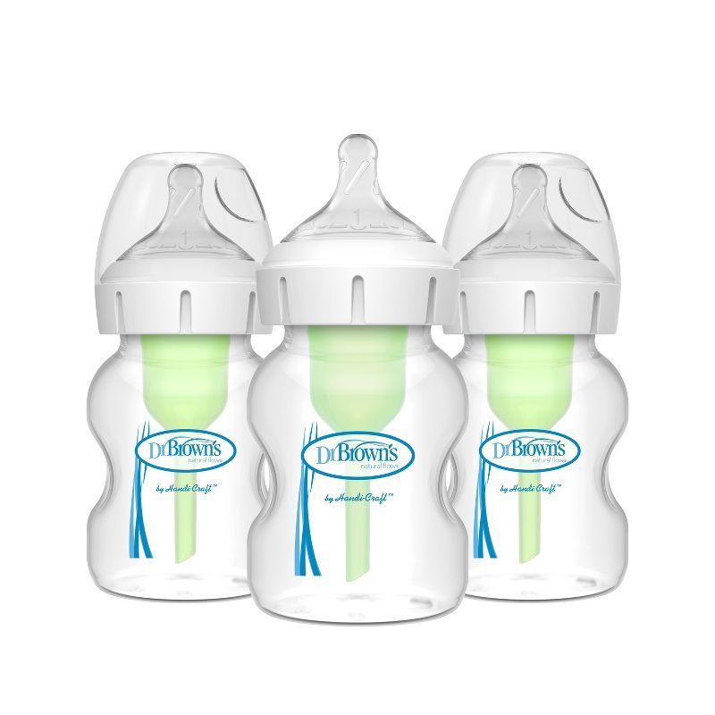 Dr. Brown's Anti-Colic Wide-Neck Options+ Baby Bottle 0m+ - 5oz/3pk | Target