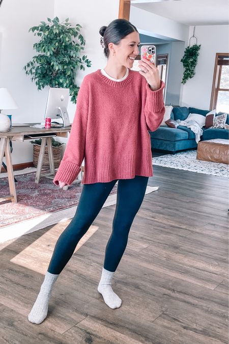 Amazon fashion Valentine’s Day outfit! Oversized sweater & my go-to leggings, small in both!

Winter outfits 
Winter outfit 
Valentine’s Day outfits 
Work from home
Casual outfits 
Casual outfit 
Amazon finds 

#LTKFind #LTKstyletip #LTKunder50